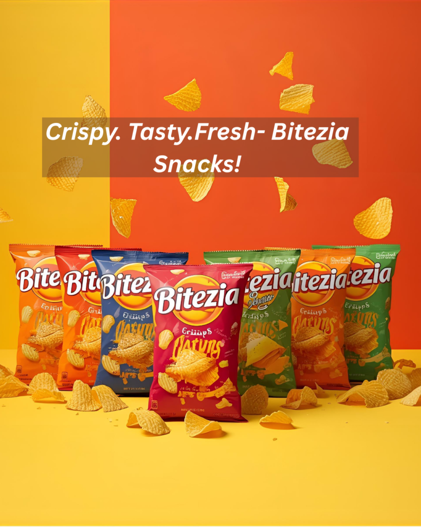 crispy. tasty.fresh bitezia snacks!